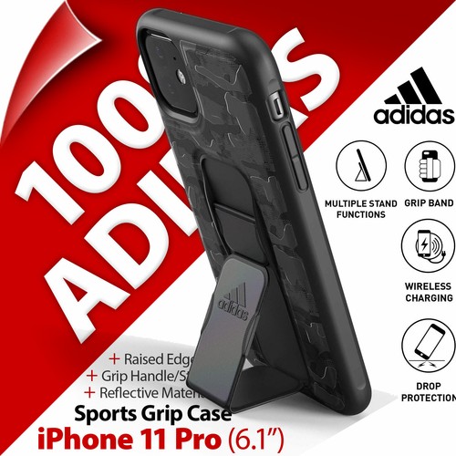 Adidas Sports Grip Case Cover Protective Stand Grip for Apple iPhone 11 (6.1") - Picture 3 of 12