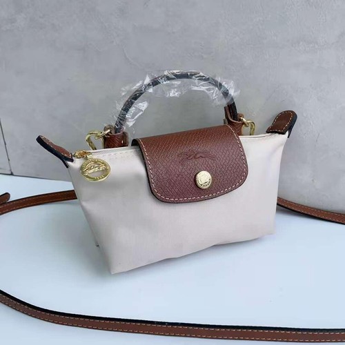 Longchamp XS size Tote Bag Handbag nylon bag Shoulder bag Ivory/PAPIER - Picture 2 of 16