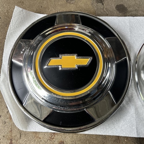 NOS Chevy Dogdish Hubcaps 1073-87 C10 Truck And Van 10 1/2 Inch - Picture 19 of 20