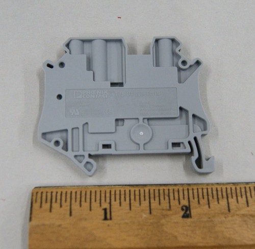 Lot of 10 UT 2.5-TWIN | Phoenix Contact | Terminal Block 2.5mm2 Grey, S-7388 - Picture 3 of 3