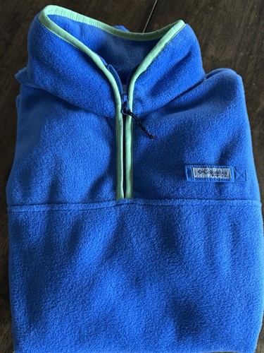 Columbia PFG Harborside Palmetto Fleece 1/4 Zip blau Pullover Gr. M weich - Bild 2 von 5