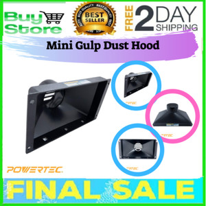 POWERTEC 70169 Mini Gulp Dust Hood with 4/" Port 13-1//2/" x 7-1//4/"