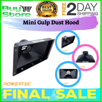 POWERTEC 70169 Mini Gulp Dust Hood with 4/" Port 13-1//2/" x 7-1//4/"