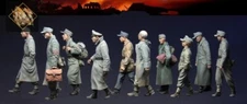 1/35 Resin Figure Kit Scene Prisoners, 1944-45 10 figures WWII Unpainted