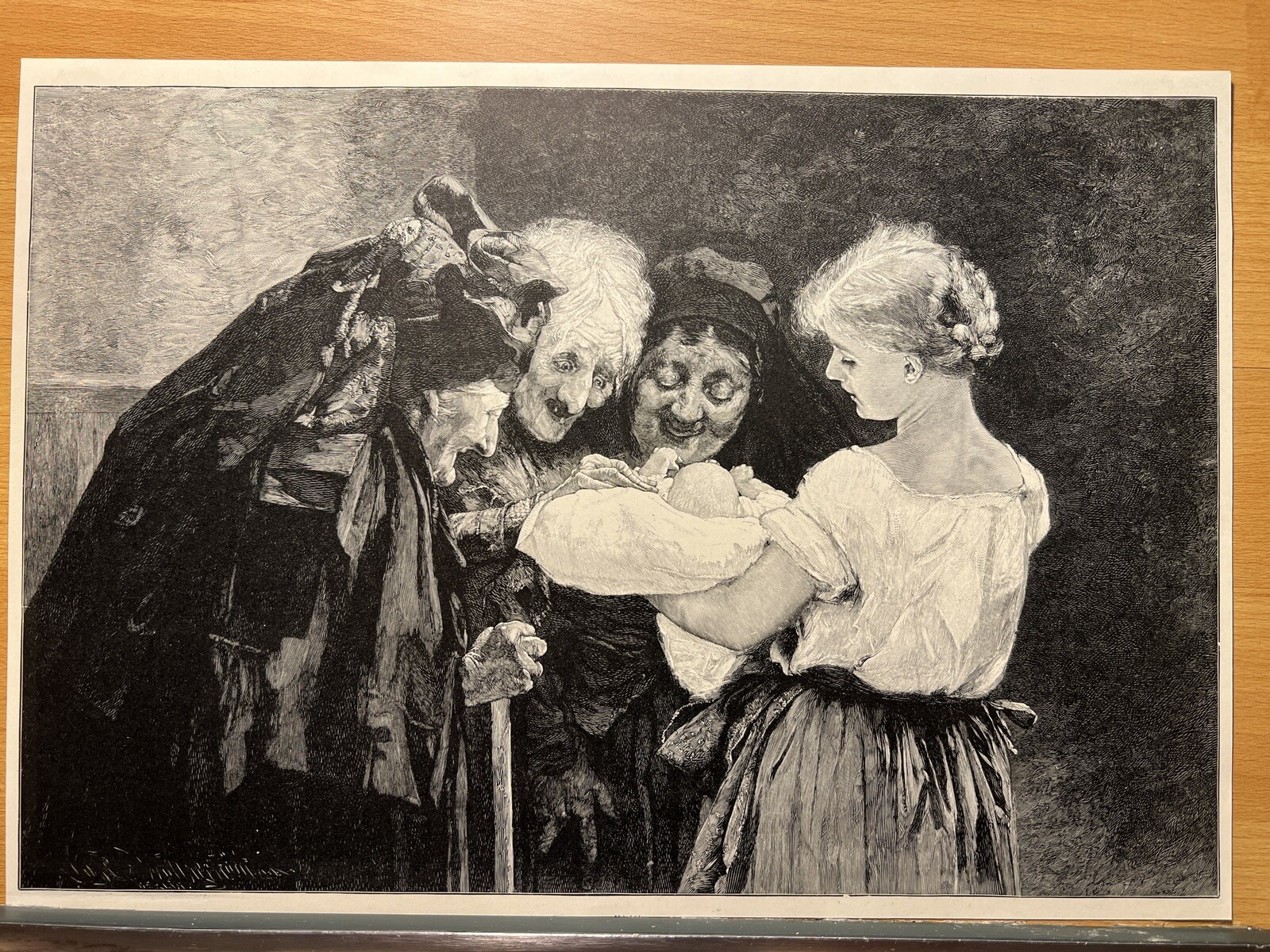 Antique Illustration 1893 Children Magician Witch Virgin Art Print Woodcut - Picture 3 of 7