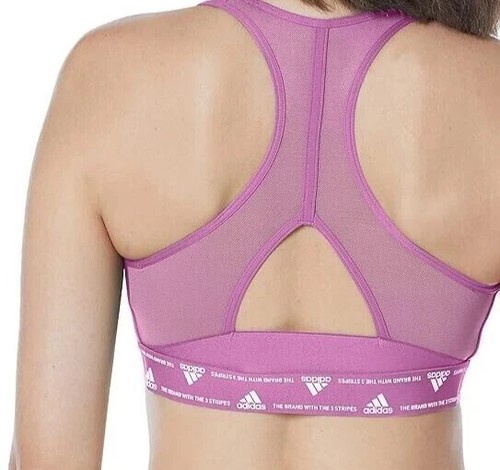 adidas Women's Powerreact Training Medium Support Bra Size LDD ( HZ8705) NEW - Picture 2 of 5