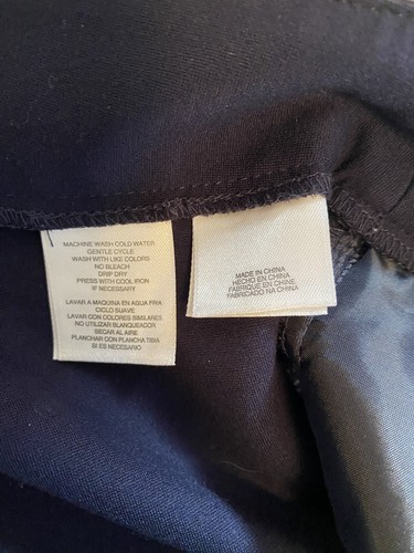 Ann Klein Damen blaues Kleid/Karrierehose, goldene Akzente an der Taille, Größe 14 - Bild 6 von 9
