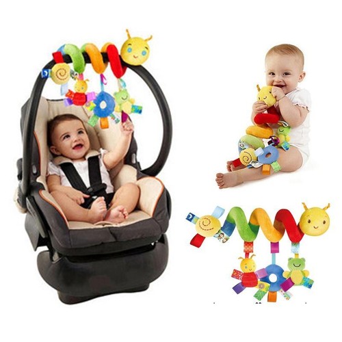 Baby Stroller Hanging Toys Plush Rattles Crib Bell Cartoon Soft Newborn Gift