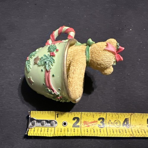 Lot of 3 Cherished Teddies 1997 Christmas Cup Love Joy Peace Bear Mug & Plates - Picture 18 of 19