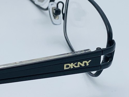 DKNY DY5689 1004 Matte Black Clear Gold Eyeglasses Frames 50-16 NEW Metal - Picture 7 of 12