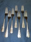 ONEIDA “Serif” Stainless Flatware Salad Forks (Set of 7)