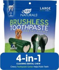 Ark Naturals Brushless Toothpaste Large Dental Dog Treats