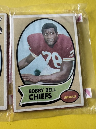 1970 TOPPS Football Holiday 12 Card Rack JIM JOHNSON BOBBY BELL EXCELLENT+ - Picture 4 of 5