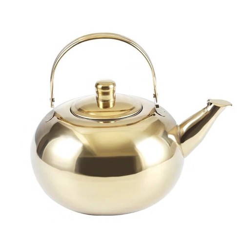Stainsless Steel Teapots with Infuser Short Spouts Pour Over Coffee Kettles - Afbeelding 12 van 14