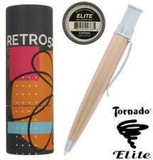 Retro 51 #EBP-2477PK / Copper Elite Series Twist Action Tornado Ballpoint