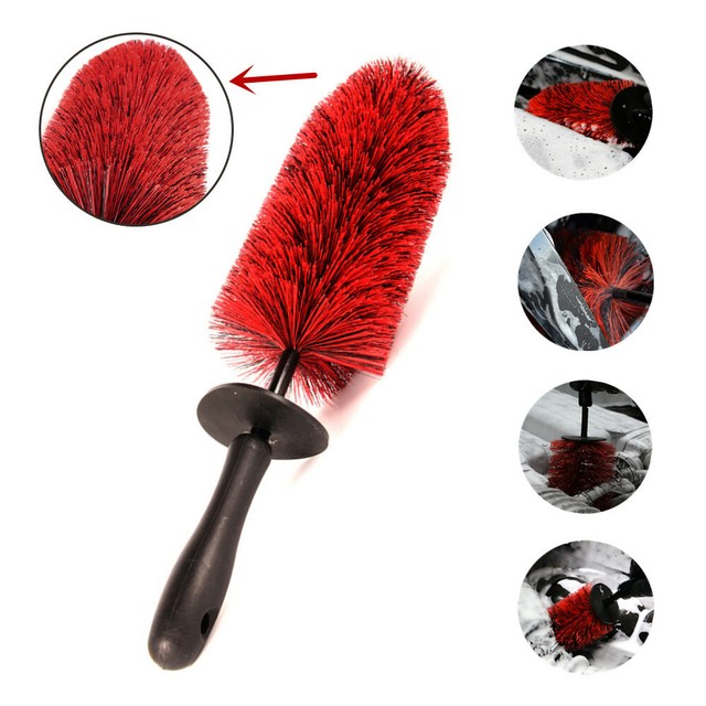 18" Motorcycle Wheel Cleaning Brush Bendable Rims Car Tire Spoke Chain Wash Tool eBay