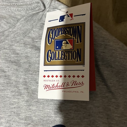 Atlanta Braves Camicia Grigia Cooperstown Mitchell And Ness Uomo XL Extra Large - Foto 3 di 6