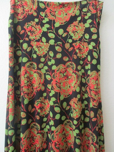 LALAROE BLACK & MULTI-COLOR FLORAL DESIGN SKIRT SIZE S - NWT - Picture 5 of 6