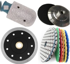 3/4" 1" 1-3/8" 2" stone marble milling drum 45 stone super thin saw blade buffer