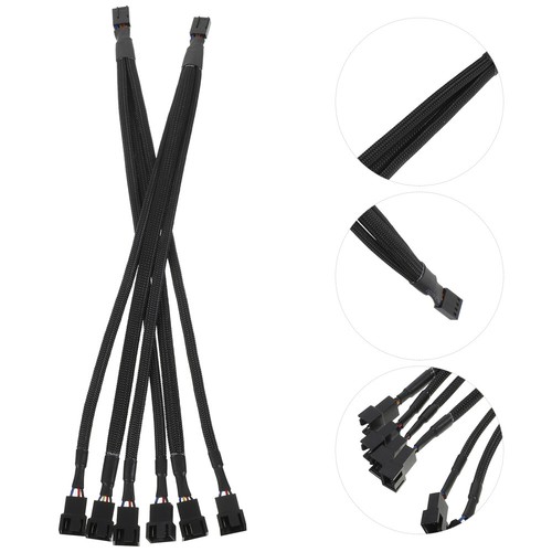 2 Pcs CPU Adapter Cable Motherboard Fan Splitter Computer Connection - Afbeelding 9 van 12