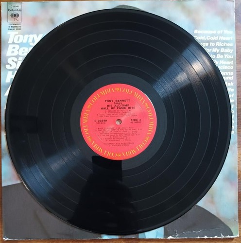 Tony Bennett Sings His All-Time Hall Of Fame Hits Vinyl LP Record Album - Foto 3 di 6