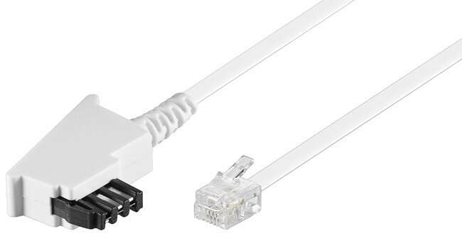 5x Tae Anschlußkabel; Tel Tae-f 300 Uni White 3m Sb