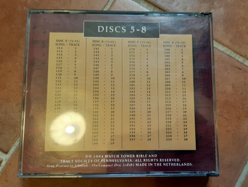 SING PRAISES TO JEHOVAH ON COMPACT DISC (3 CD) WATCH TOWER BIBLE - Bild 2 von 4