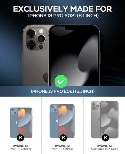 Für iPhone 13 Pro 6,1" Hülle Glatt Matt Magnet Ring Schutz Cover + Hebelwerkzeug - Bild 2 von 31