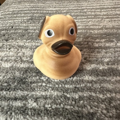 Rubber Duck Dog Decor Car Office Pug Dog Tan Black Ornament NO Squeak New - Picture 7 of 12