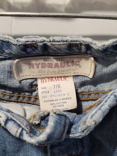 Hydraulic Sz 7/8 Jean Shorts Style #2353 Medium Wash Exc Cond Cut HYD4518-2 - Picture 10 of 11
