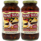 None Such Mincemeat Classic Original with Raisins & Apples, 27 Ounce (Pack of 2)