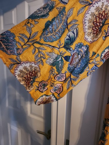 Haute Hippie Stamm gelb & bunt Blumendruck vorne offen Cardigan 1X - Bild 2 von 5