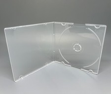 50 3.5" Mini Slim Single Poly CD Cases for 3" (8MM) Mini Disc, Super Clear-SF16