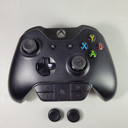 Xbox One Controller Genuine Microsoft & Stereo Headset Adapter Black Model 1626
