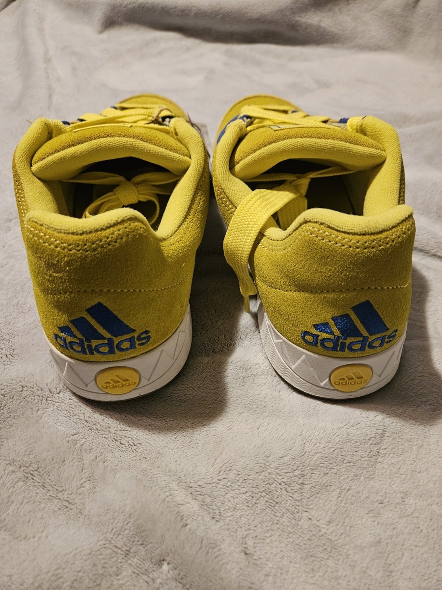 Size 11.5 - adidas Adimatic Bright Yellow Blue | eBay