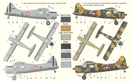 1/144 Utility Aircraft : dehavilland L-20A Beaver [SVN & Fra]#mini360 : MINIWING - Picture 3 of 5