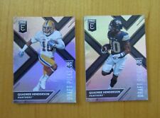 QUADREE HENDERSON 2018 Elite Draft Picks Lot (2) #145A & 145B Pitt PITTSBURGH 