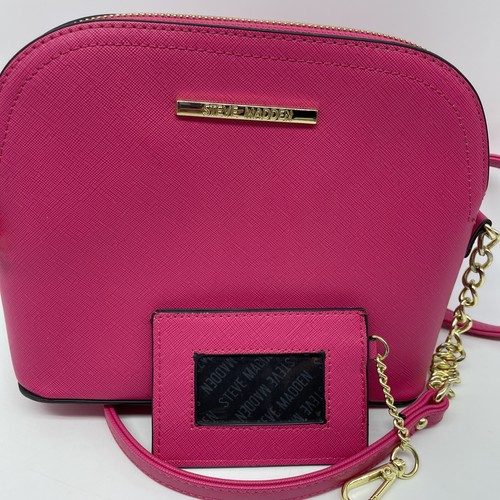 STEVE MADDEN BMAGGIE Crossbody Handbag Purse Card Holder PINK color EUC - Picture 13 of 15