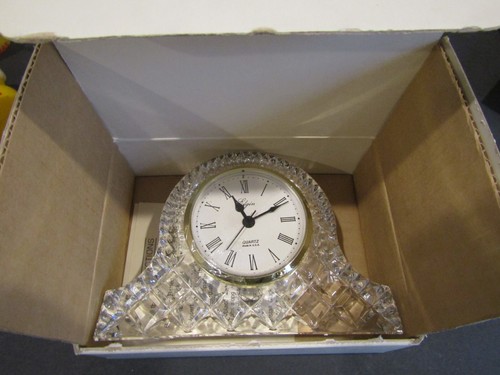 ELGIN Bohemia República Checa Plomo Cristal Cuarto Estante Escritorio Manto 4.25" X 6" - Imagen 4 de 8