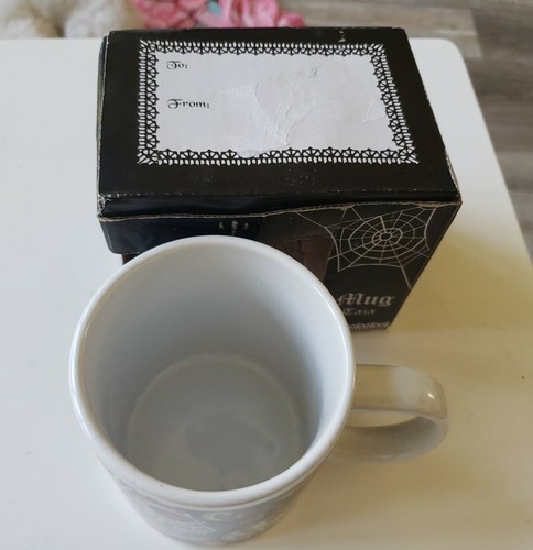 Day Of The Dead Skulls Coffee Mug Cup Taza Flomo Halloween Floral 11oz MIB - Picture 3 of 13