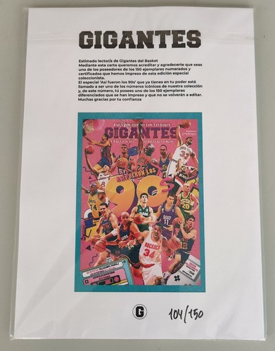 MICHAEL JORDAN X2 REVISTAS GIGANTES DEL BASKET DECADE 90' LIM. EDITION + NORMAL - Picture 4 of 6