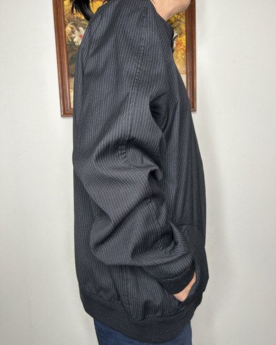 Perry Ellis Reversible Light Jacket Two Styles Men's XL Black Gray Casual - Picture 2 of 17