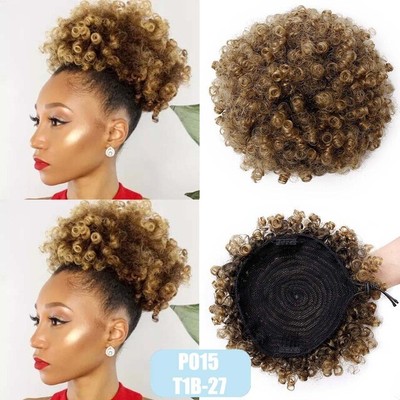 Abena T1b 27 Large Size Synthetic Curly Wave Hair Clip Ponytail
