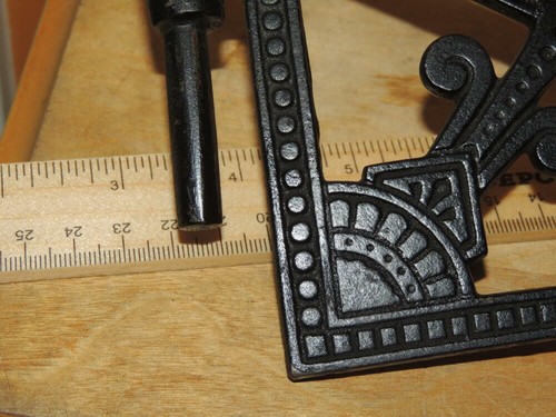 Antique Kerosene Oil Lamp wall bracket 13" sconce pivot Eastlake Cast Iron c1880 - Picture 7 of 7