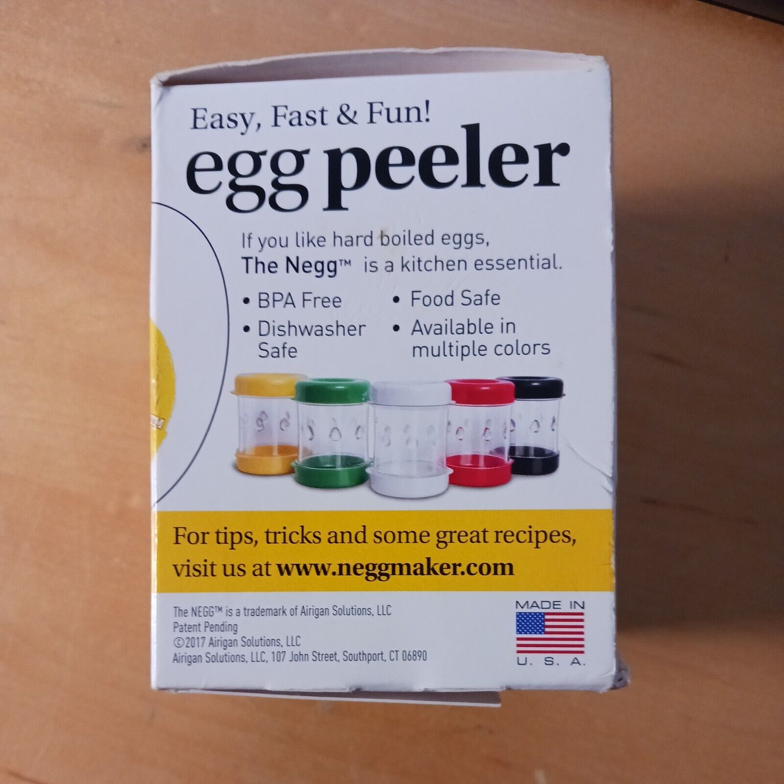 The Negg Boiled Egg Peeler Yellow 3190123456 854860007040 for sale online