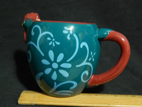 Barril de galletas ~ TAZA DE CERÁMICA FRESCA DE GRANJA ~ TAZA DE GALLO (ENVÍO GRATUITO.) - Imagen 4 de 11
