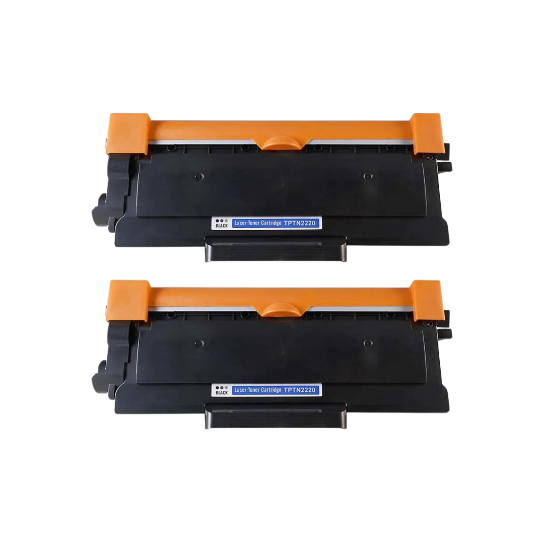 KIT 2 TONER TN-2220 Compatibile per BROTHER  DCP HL MFC FAX 2600 copie
