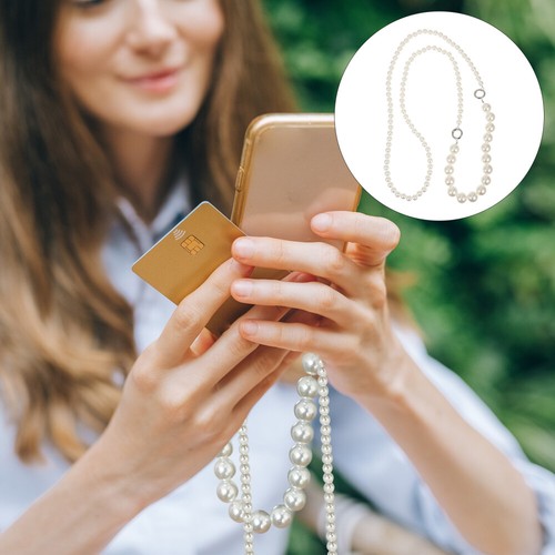 Perle Handykette Perlenphonotion Lanyard Entzückende Telefonkette - Zdjęcie 5 z 12