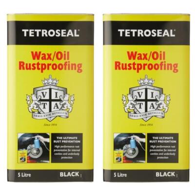 Tetroseal Wachsöl Unterboden Shutz rostfrei schwarz - 5L x2 einfache Anwendung