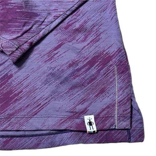 Camisa con capucha Smartwool para mujer Merino 150 patrón púrpura desierto talla S - Imagen 5 de 8